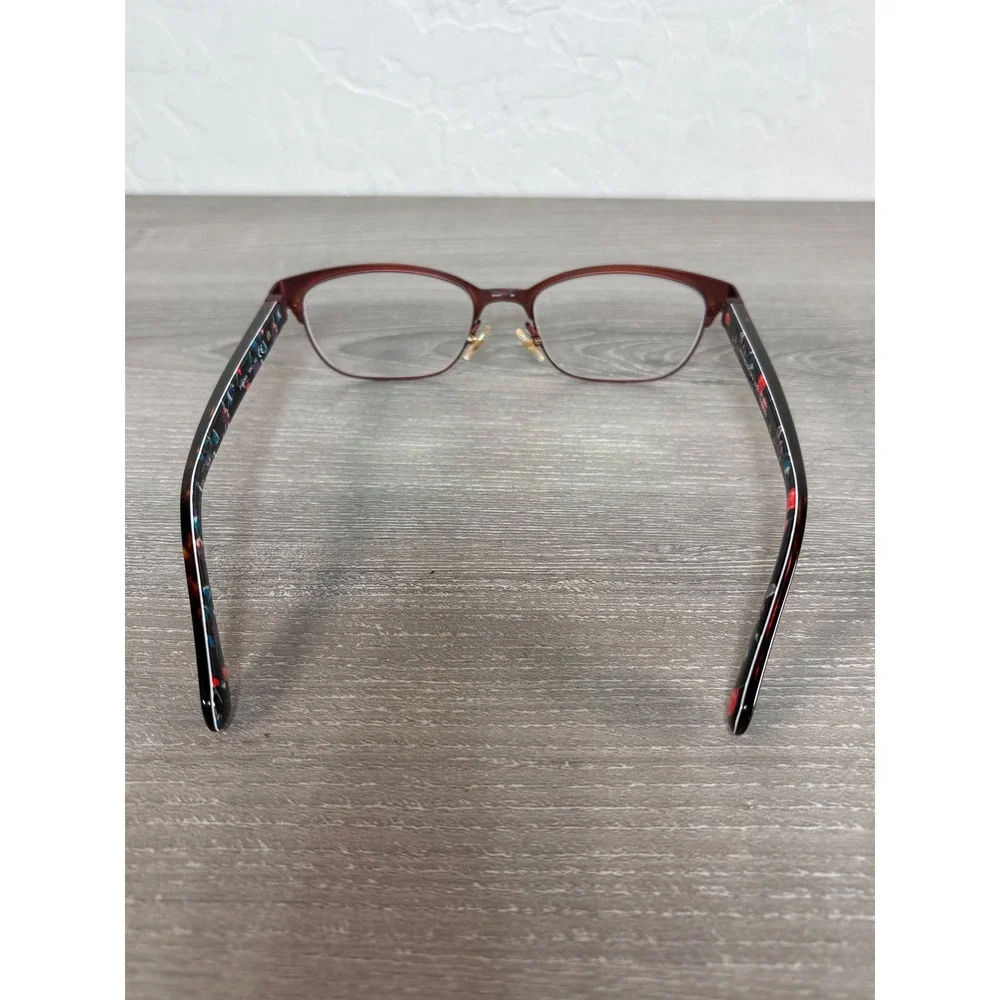 Kate Spade New York Diandra Eyeglasses Burgundy Floral‎ Print Women Frames